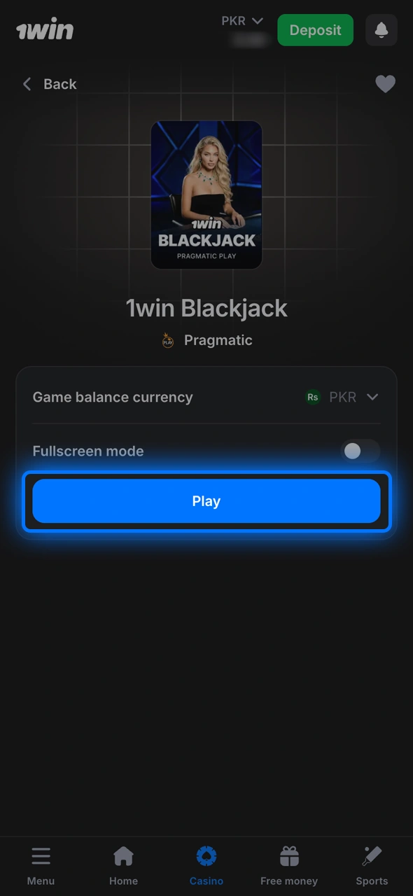 Play and withdraw your winnings from 1win live casino games.