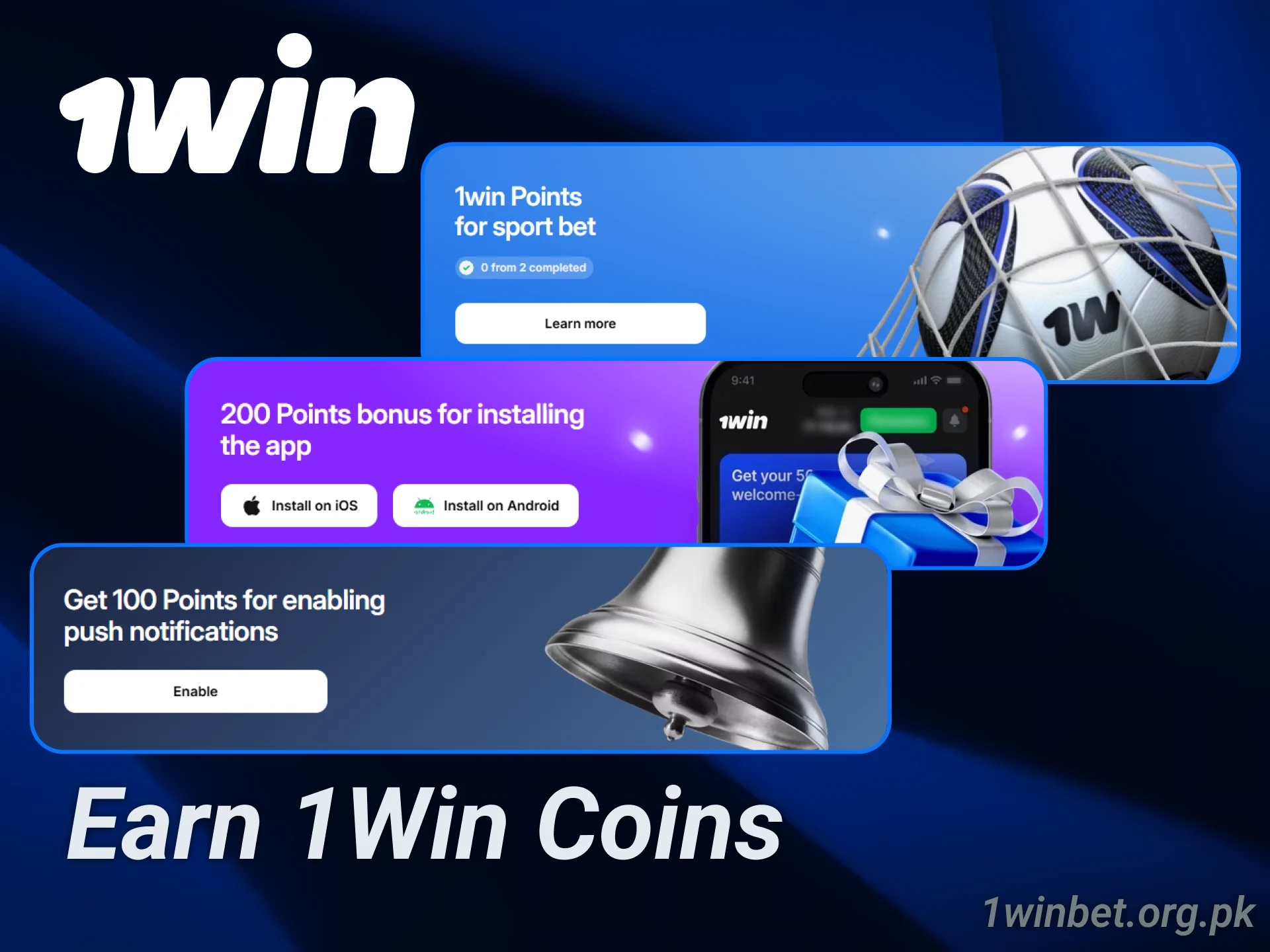 Earn valuable 1win Coins and exchange them for real money instantly.